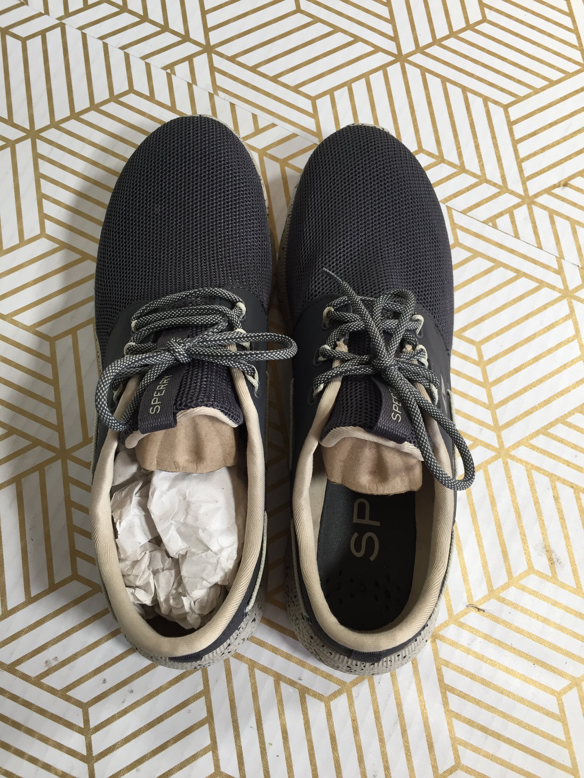 Sperry Men's Plush Boat Shoes US Size 10.5 Camo Grey STS19497 (7819329470702)